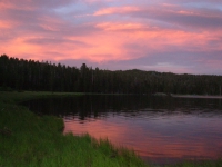 Sunset at Fiddler Lake